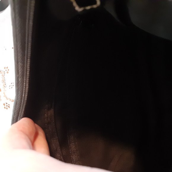 Vintage Petite Faux Alligator Embossed Brown Shoulder Bag - Picture 13 of 13